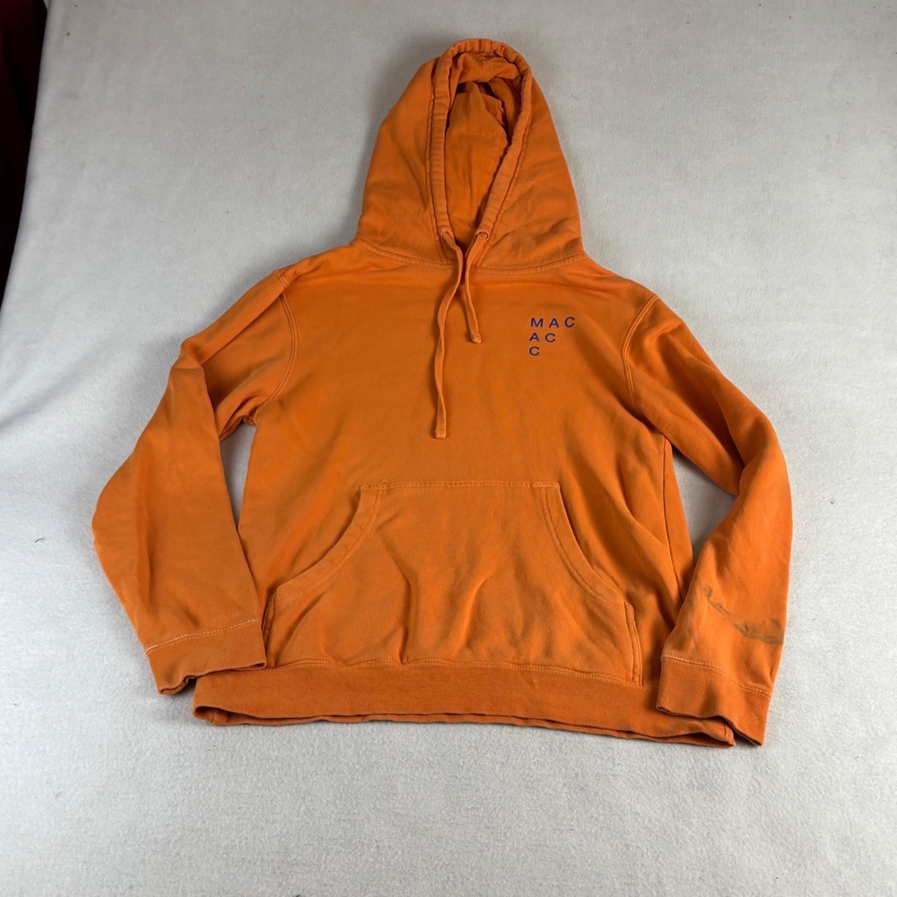 Mac Miller Circles Orange Hoodie Men's Small Graphic Pullover Sweatshirt Merch